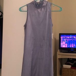 Suede swing dress